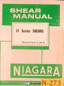 Niagara-Niagara IF Series, Shears, Operations and Maintenance Manual 1976-IF-IF Series-01